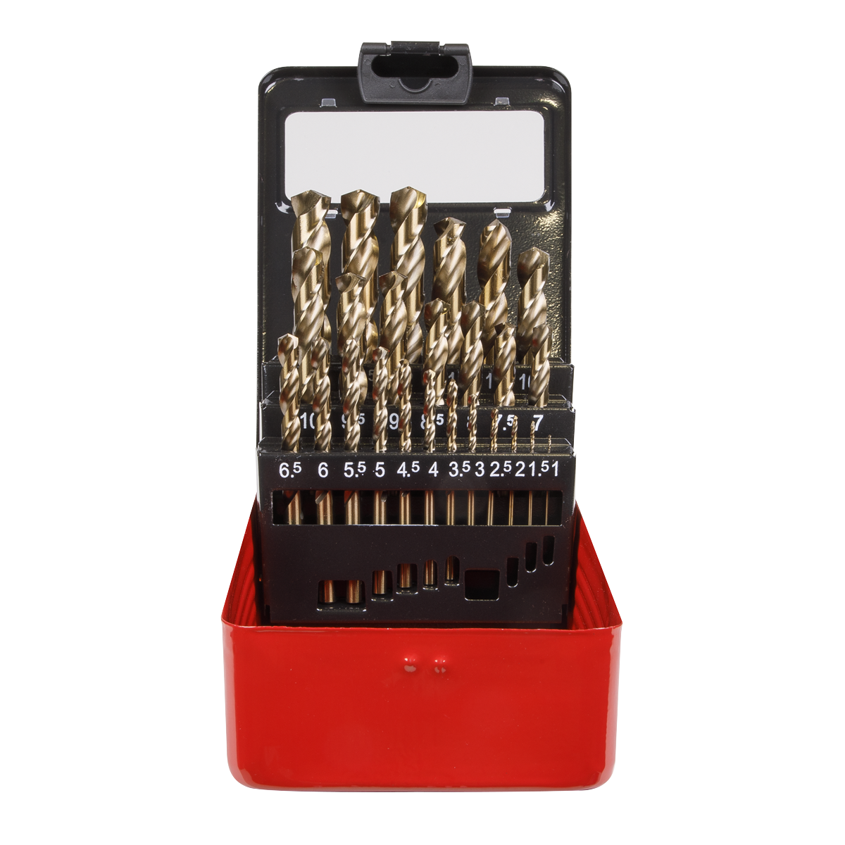 Sealey Cobalt Drill Bit Set 25 Pieces Metric Supplied Metal Storage Case AK4702