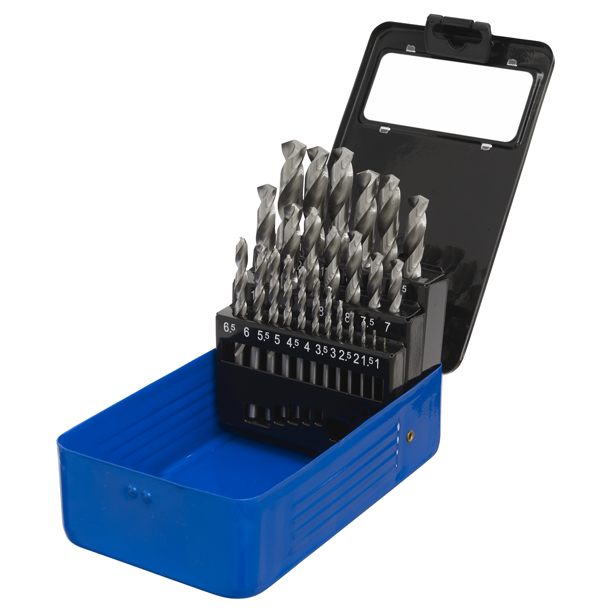 Sealey Drill Bit Set HSS 25 Pieces Metric Supplied In Display Case AK47251
