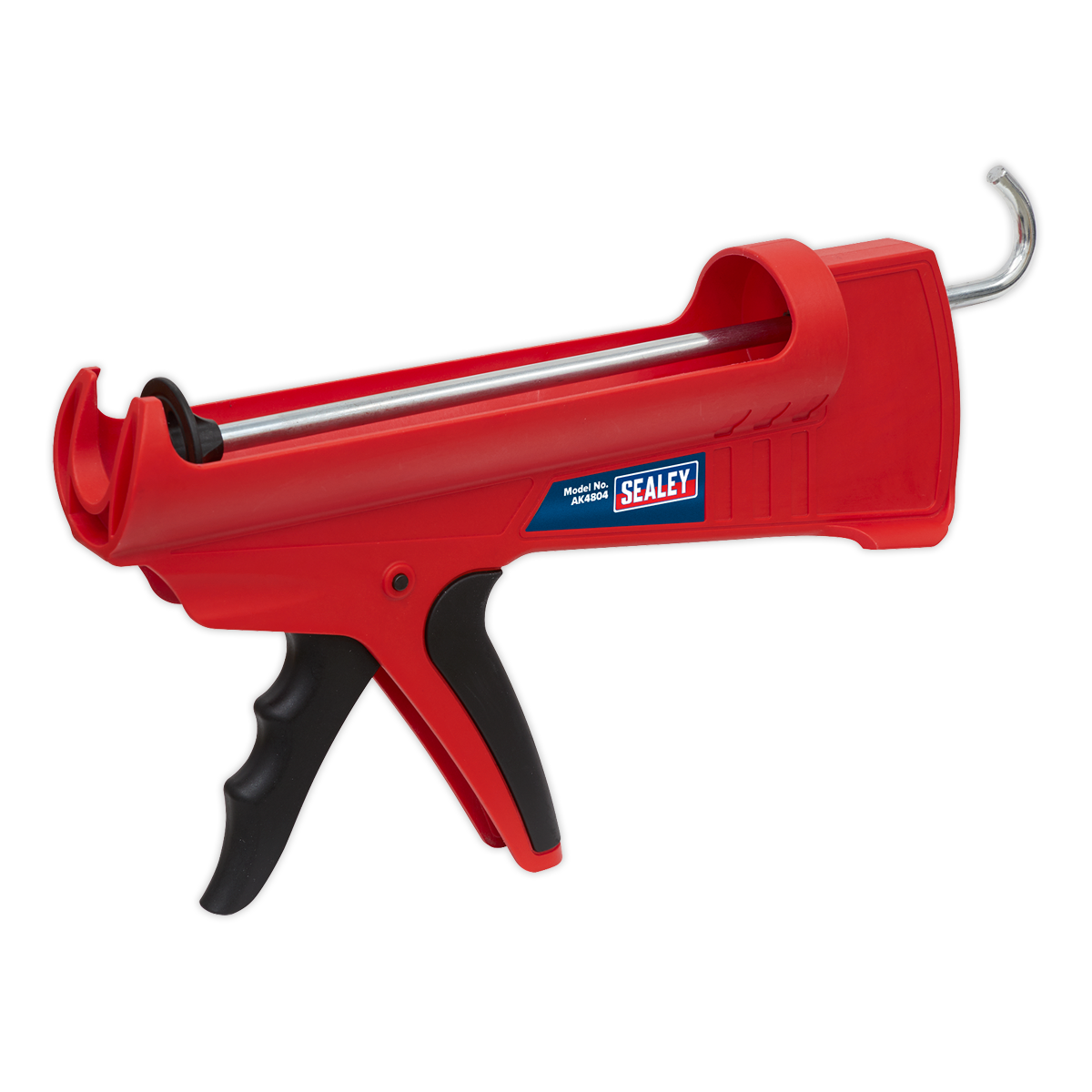 Sealey 220mm One-Hand Caulking Gun For 310mL Cartridges Hook End AK4804
