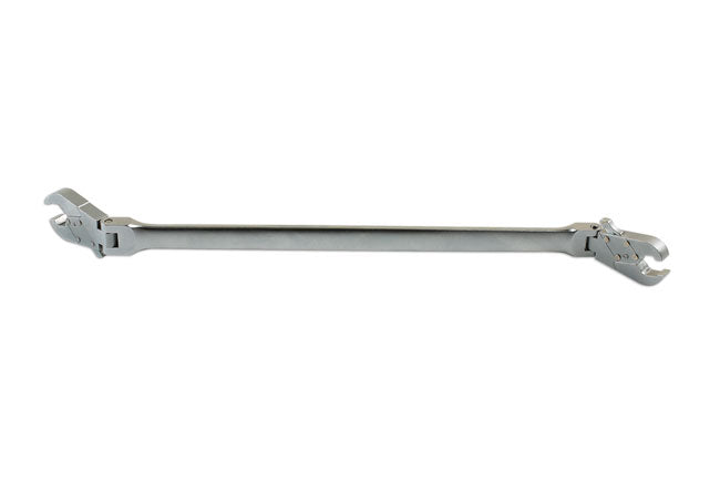 LASER TOOLS 7382 Flexi Flare Nut Wrench 12 x 13mm 352mm Chrome Molybdenum