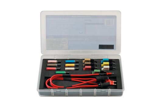 LASER TOOLS 7386 Short Circuit Diagnostic Kit Resettable Fuse Set 16 Pieces