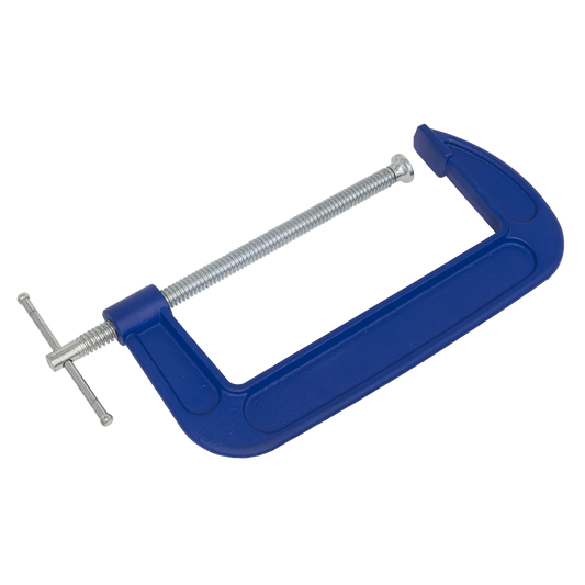 Sealey G-Clamp Fitted With Swivel Tip To Reduce Marking Length 200mm AK6008
