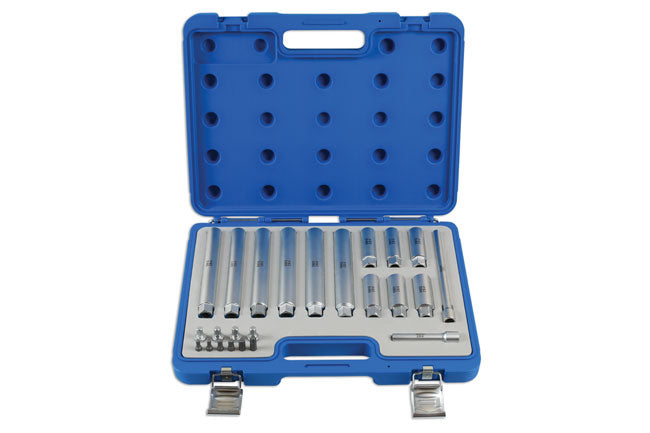 LASER TOOLS 7404 Shock Absorber Tool Set 24 Pieces Chrome Vanadium & S2