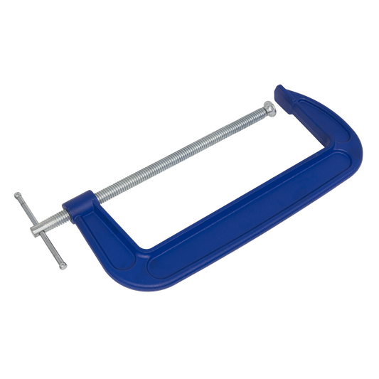 Sealey G-Clamp Fitted With Swivel Tip To Reduce Marking Length 300mm AK6012