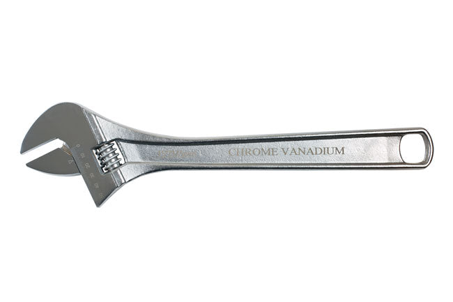 LASER 0168 Adjustable Spanner 460mm Chrome Vanadium Jaw Capacity 58mm Tool