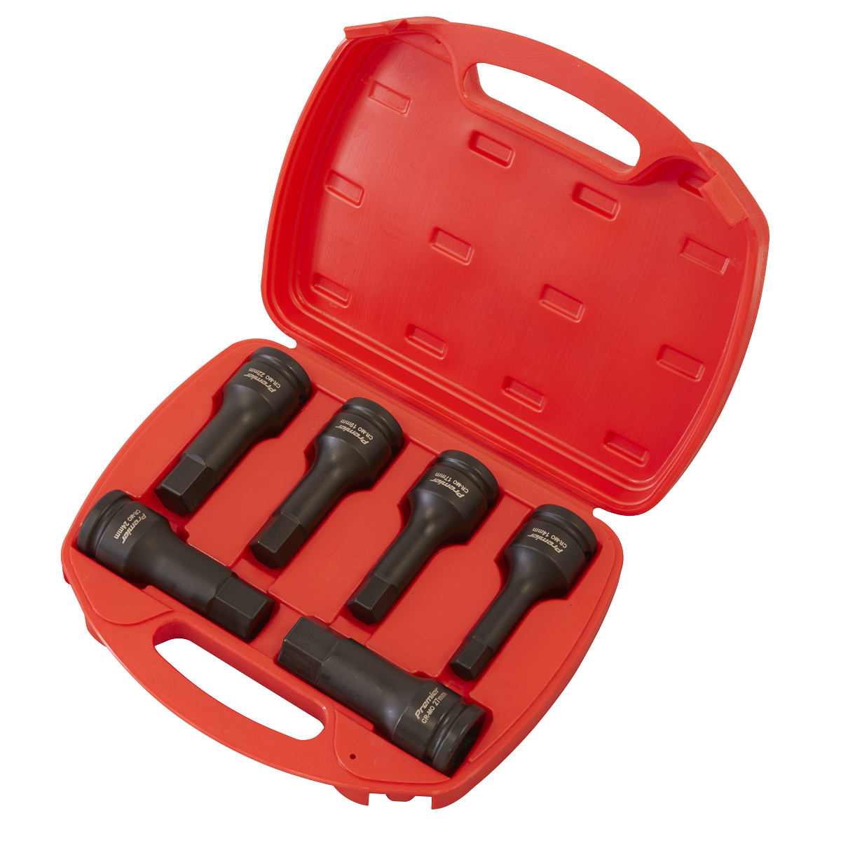 Sealey Impact Hex Socket Bit Set 6 Pieces 3/4" Square Drive 108mm AK5586