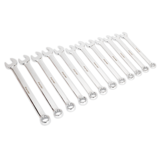 Sealey Combi Spanner Set Jumbo 12 Pieces Chrome Vanadium Steel Metric AK6082