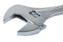 LASER 0168 Adjustable Spanner 460mm Chrome Vanadium Jaw Capacity 58mm Tool