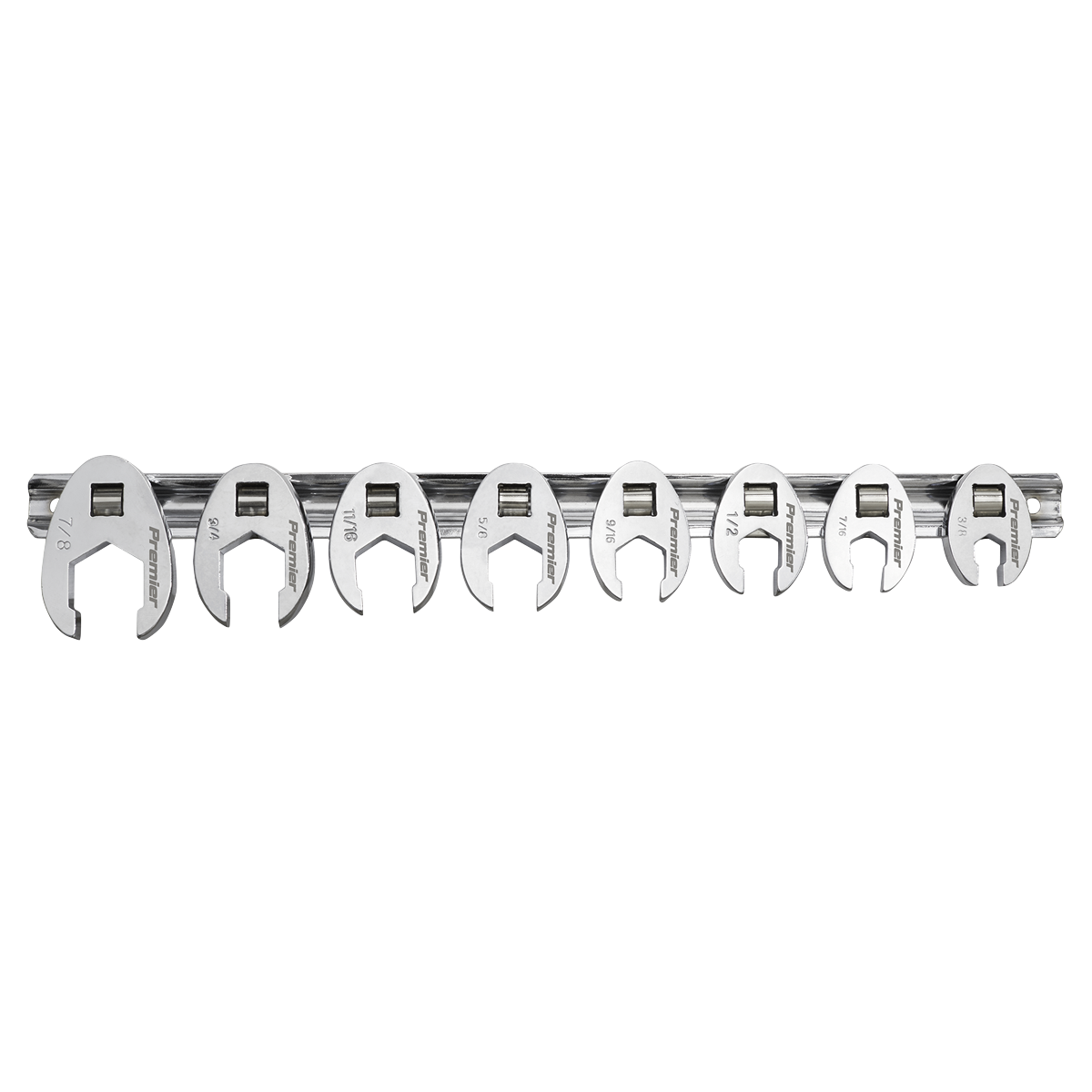 Sealey Crows Foot Spanner Set 8 Pieces 3/8" Square Drive - Imperial AK599