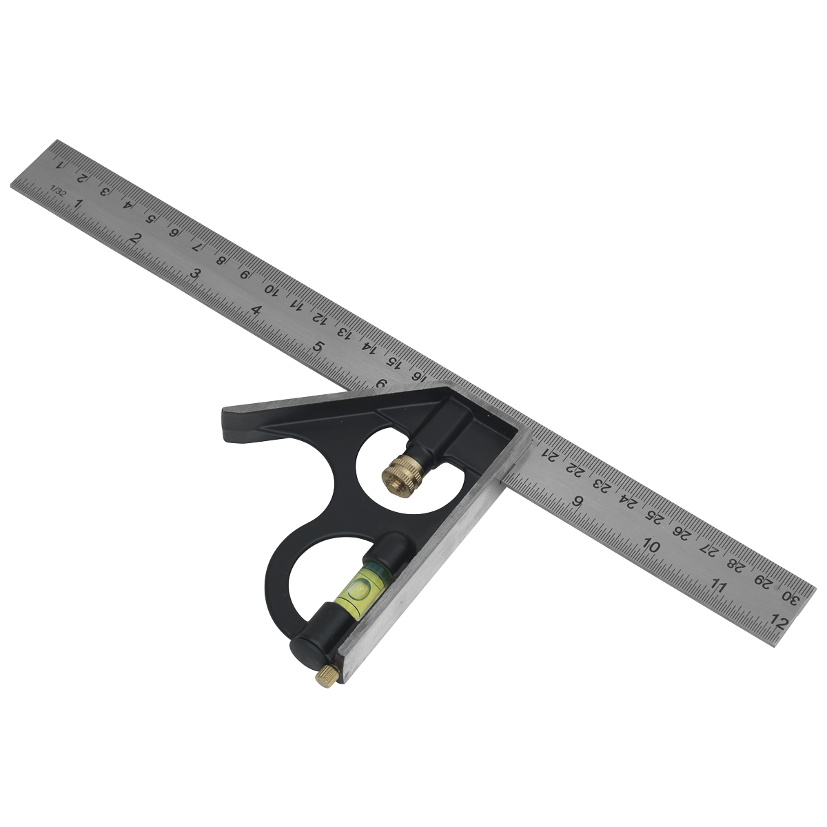 Sealey 300mm Combination Square Machined Stainless Steel Metric Imperial AK6095