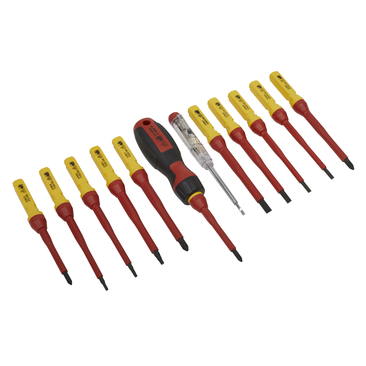 Sealey VDE Approved Interchangeable Screwdriver Set in Storage Case 13pc AK6128