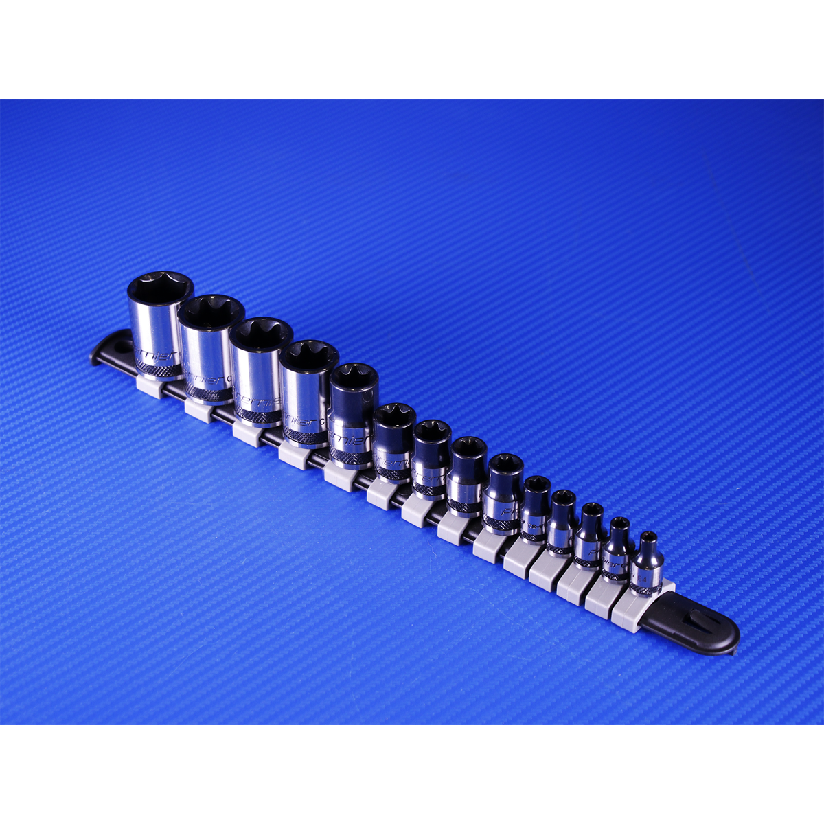 Sealey TRX-Star Socket Set 14 Pieces 1/4" 3/8" & 1/2" Square Drive E4-E24 AK618B