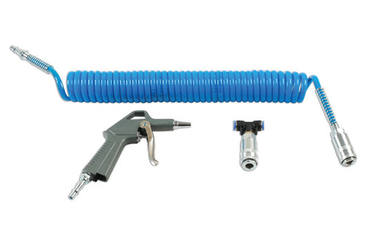 LASER 7466 Air Duster Blow Gun For HGV Cleaning 140PSI Metal Body 5m Hose