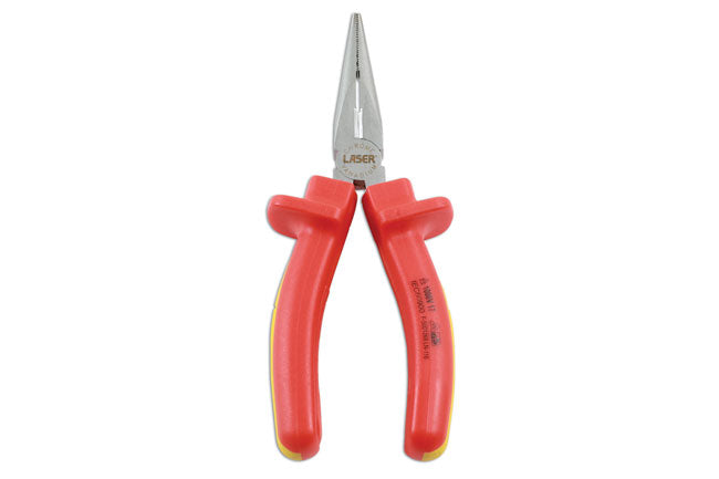 LASER 7468 Insulated Long Nose Pliers 150mm VDE 1000V Live Circuit Tool