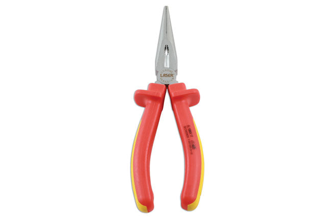 LASER 7469 Insulated Long Nose Pliers 200mm VDE 1000V Live Circuit Tool