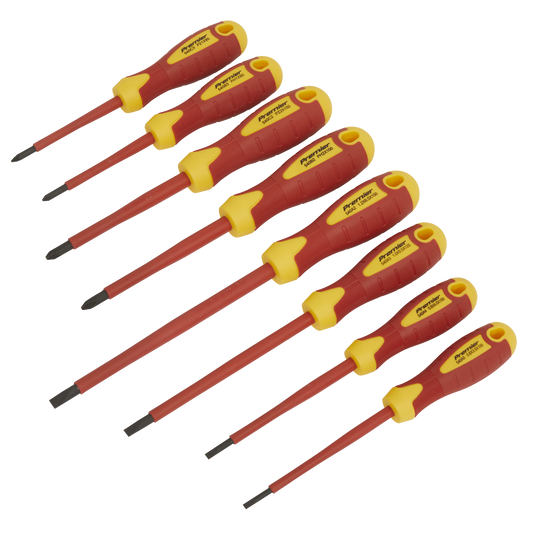 Sealey 8 Piece VDE/TUV/GS Approved Screwdriver Set Chrome Vanadium Steel AK6124