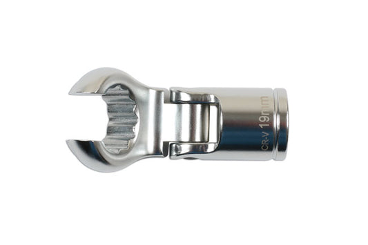 LASER 7478 Flexible Crows Foot Wrench 1/2" Inch Drive 19mm Chrome Vanadium