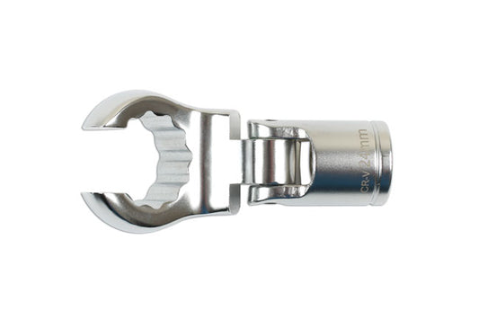 LASER 7479 Flexible Crows Foot Wrench 1/2" Inch Drive 24mm Chrome Vanadium