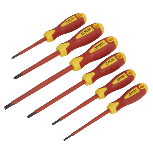 Sealey Screwdriver Set 6 Pieces VDE Approved Chrome Vanadium Steel AK6130