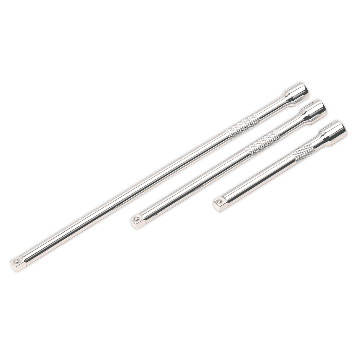 Sealey Extension Bar Set 3pc 1/4" Square Drive For Daily Professional Use AK6330