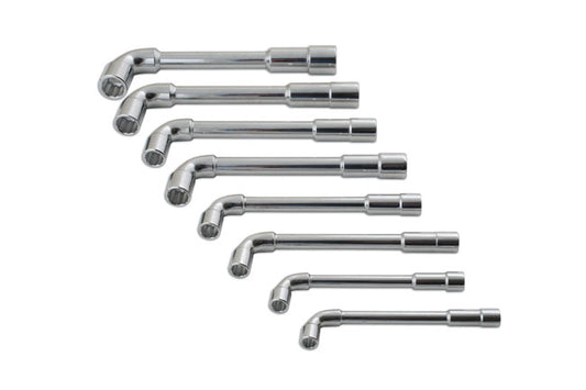 LASER 7506 Go Thru Angled Socket Spanner Set 6-13mm Bi-Hex Angled 8 Pieces
