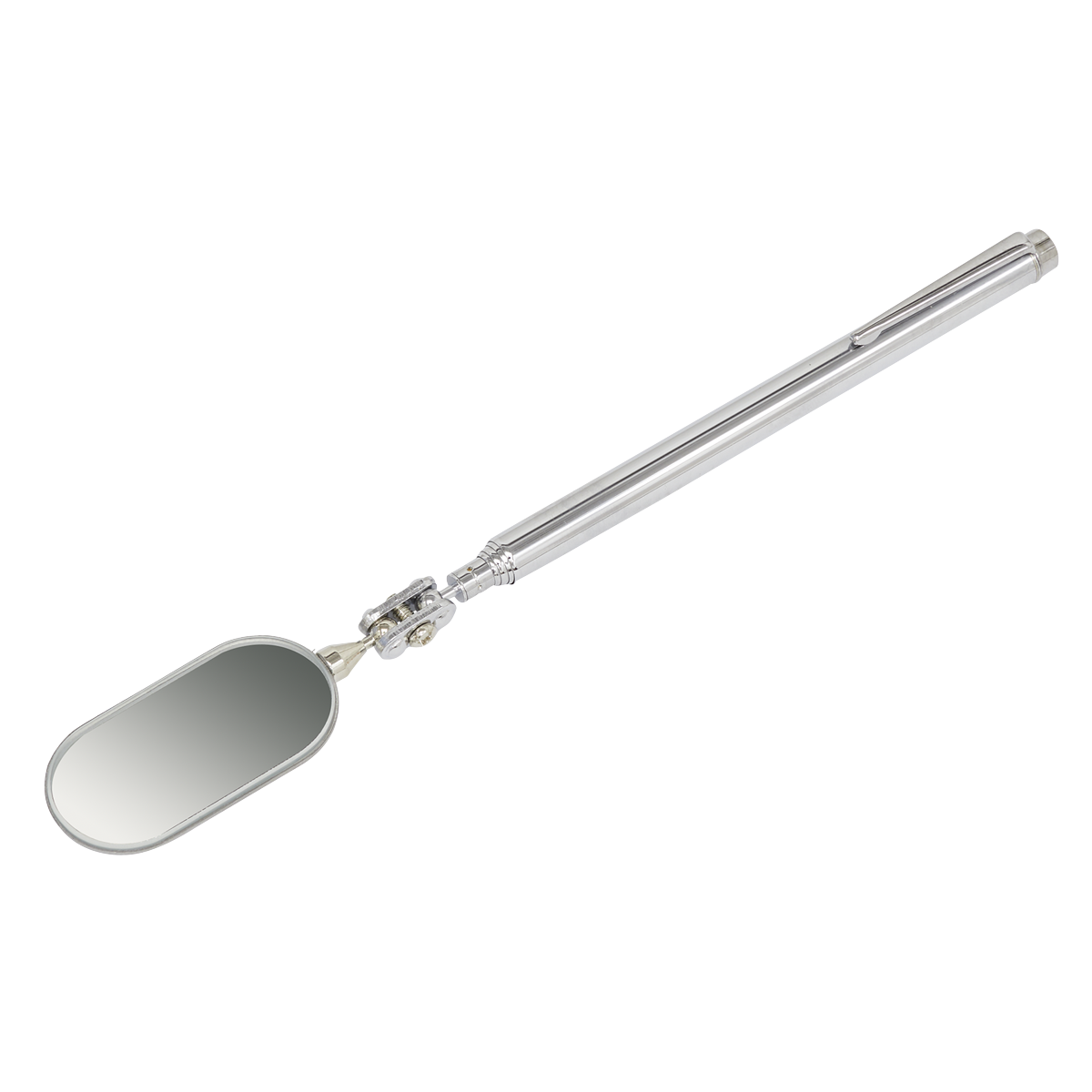 Sealey Telescopic Articulated Mirror 5-Section Body Pocket-Clip 50 x 25mm AK6525