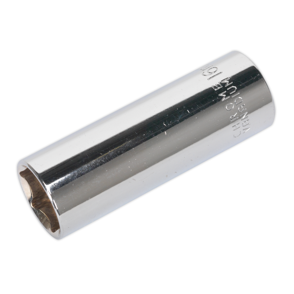 Sealey Spark Plug Socket Chrome Plated 16mm 1/2" Square Drive Magnetic AK6543