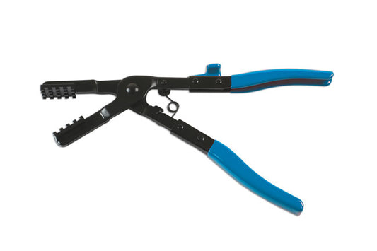 LASER 7518 Hose Clamp Pliers Angled 35Â° 265mm 0-65mm Locking Steel Tool