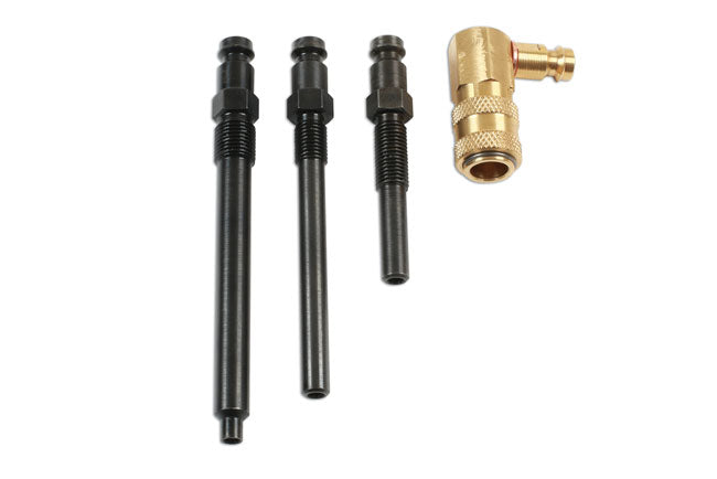LASER 7523 Glow Plug Compression Adaptor Kit For JLR Diesel Engines Steel Bronze