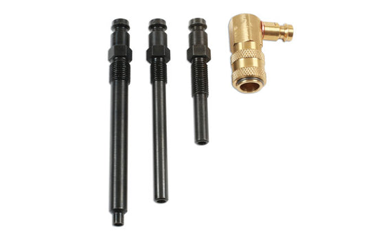 LASER 7523 Glow Plug Compression Adaptor Kit For JLR Diesel Engines Steel Bronze