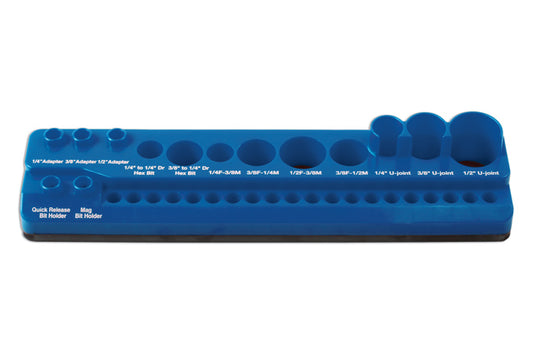 LASER 7530 Magnetic Tool Organiser 34 Tool Capacity Composite Mountable Storage