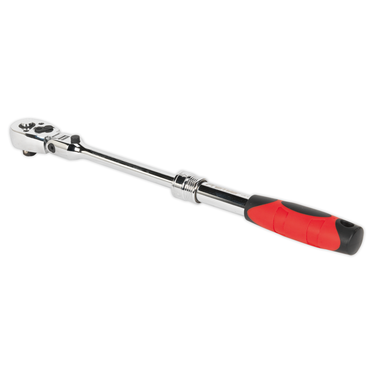 Sealey Flexi-Head Ratchet Wrench 3/8" Square Drive Extendable Red AK6681