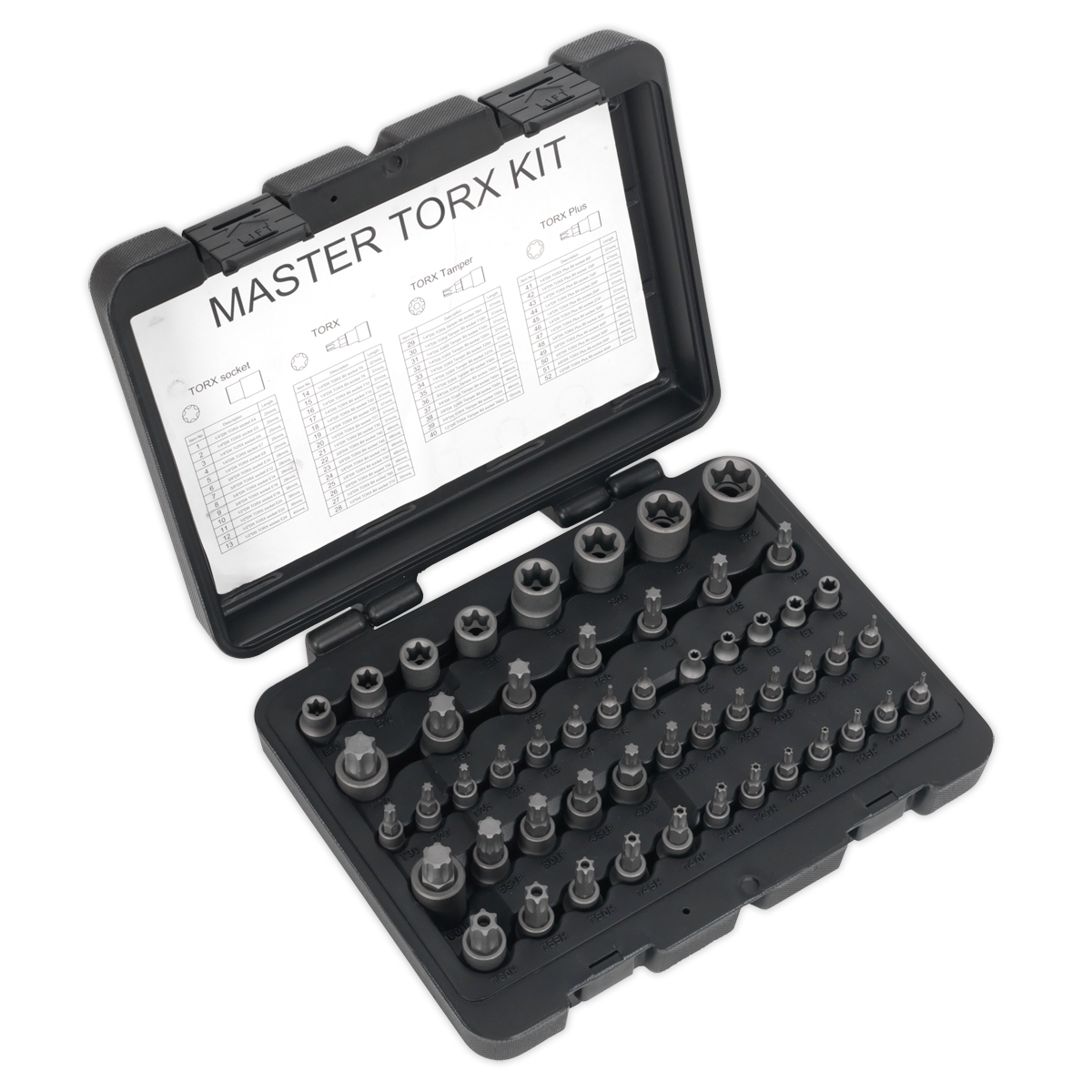 Sealey TRX-Star Master Socket Set Chrome Vanadium Steel 52 Pieces AK6199