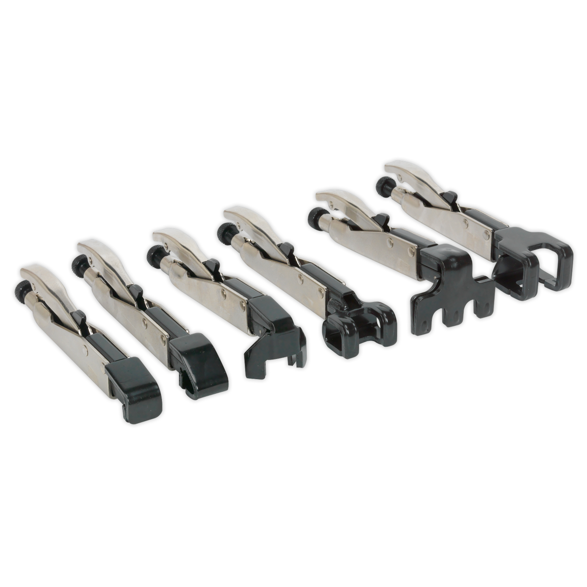 Sealey Axial Locking Grip Set With Push-Button Jaw Release 6 Pieces AK68403