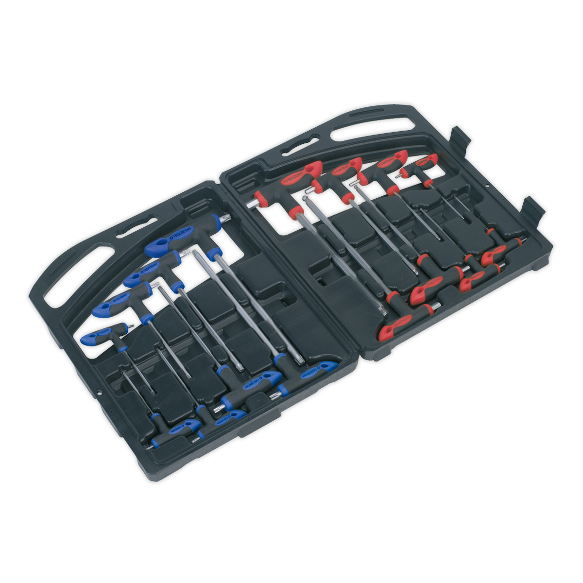 Sealey T-Handle TRX-Star and Hex Key Chrome Vanadium Steel Set 16pc AK7147