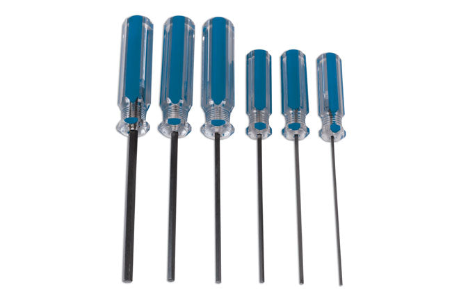 LASER 7582 Hex Screwdriver Set 1.5 2 2.5 3 4 5 mm Chrome Vanadium Precision Tool