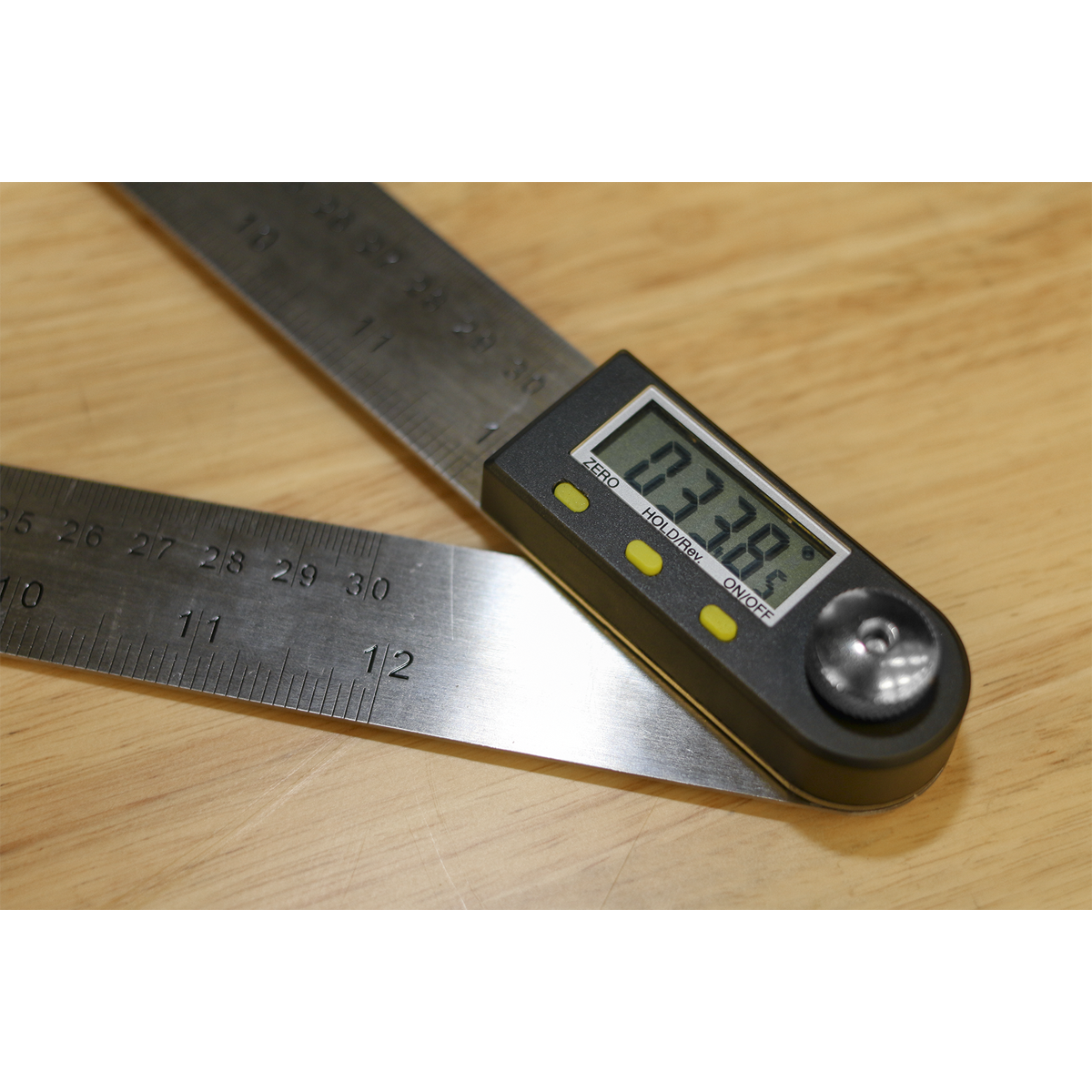 Sealey Digital Angle Rule Measuring Range from 0° to 360° 300mm 12" AK7300