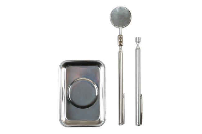 LASER 7600 Inspection Tool Set & Tool Tray Telescopic Pick Up 3 Pieces