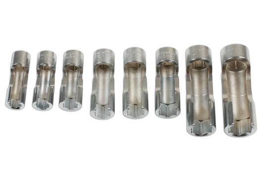 LASER 7601 Difficult Access Socket Set 3/8" Drive 10-19mm Lengths 8 Pieces