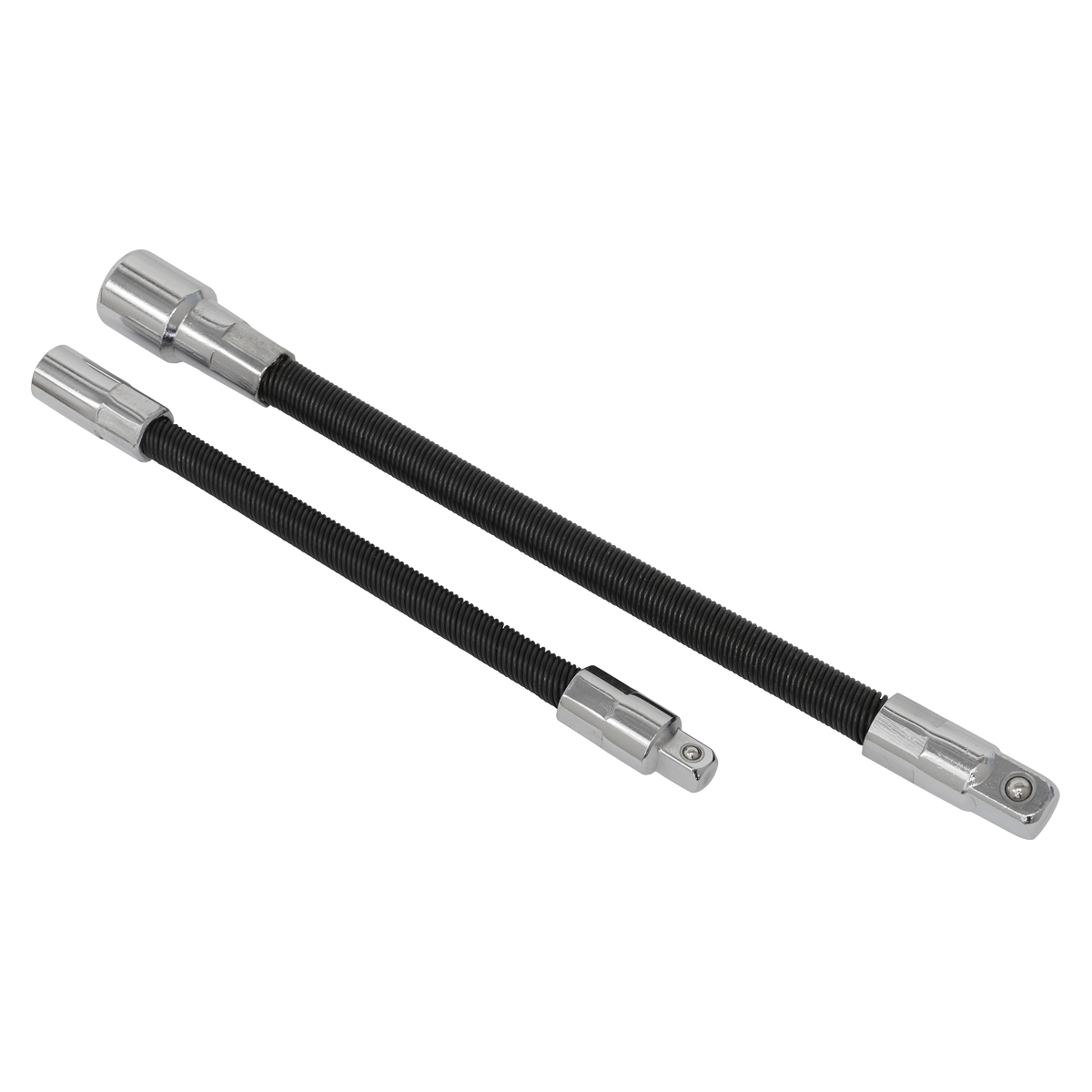 Sealey Flexible Extension Adaptor Set 1/4" Square 150mm 3/8" Square 200mm AK7341