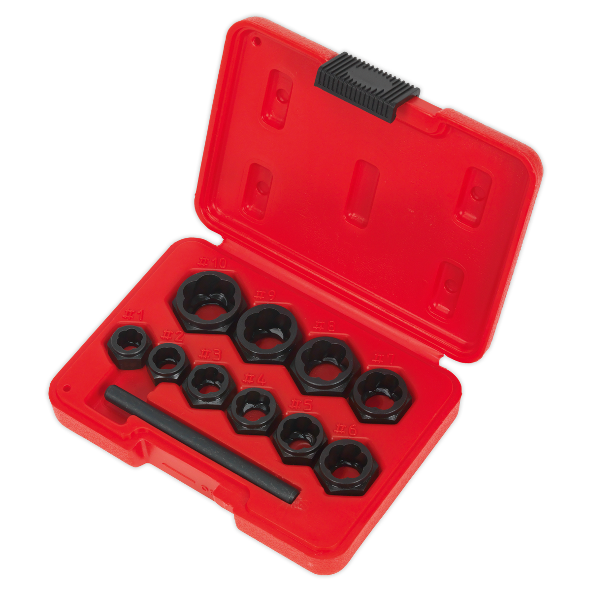 Sealey Bolt Extractor Set Chrome Molybdenum Steel 10 Pieces Spanner Type AK8183