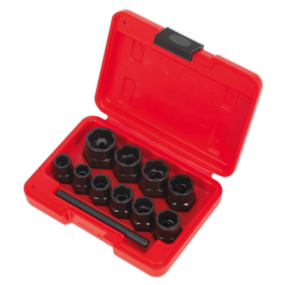 Sealey Bolt Extractor Set 10 Pieces - 3/8" Square Drive or Spanner AK8184