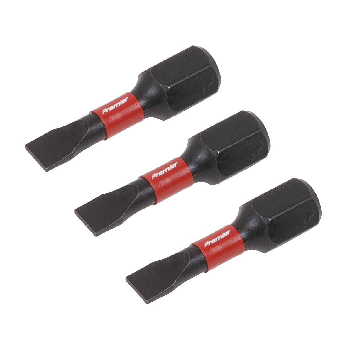 Sealey Slotted 4.5mm Impact Power Tool Bits Forged From S2 Steel 25mm 3pc AK8201