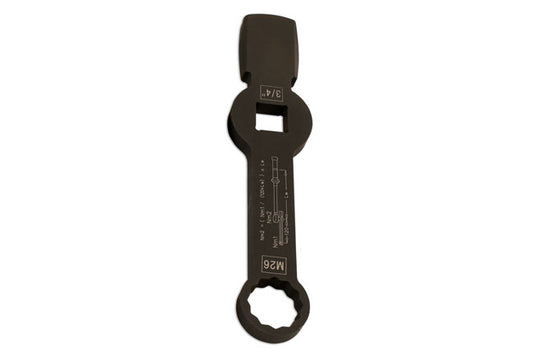 LASER 7641 HGV Brake Caliper Wrench 26mm 3/4" Drive Steel For DAF CF Trucks