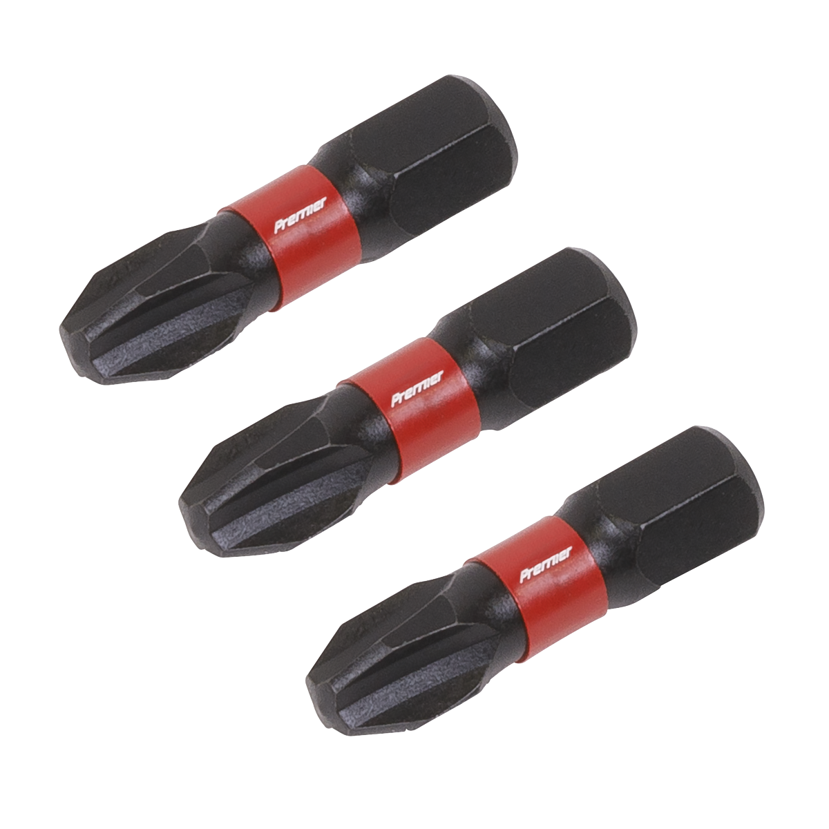 Sealey Phillips #3 Impact Power Tool Bits Forged From S2 Steel 25mm 3 Pcs AK8206