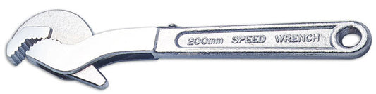 LASER 0175 Speed Wrench 200mm Chrome Vanadium Steel Adjustable Jaw Capacity 20mm