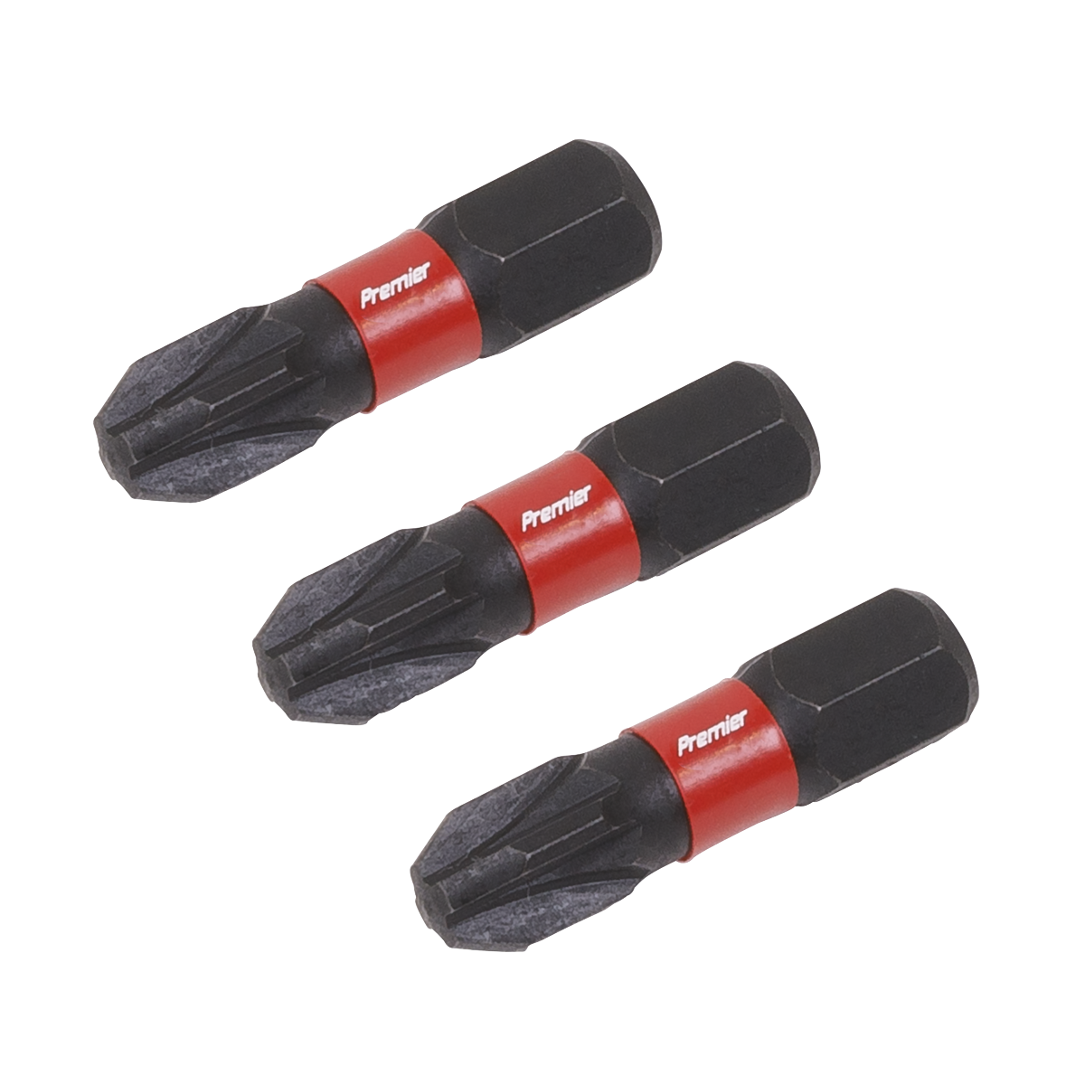 Sealey Pozi #3 Impact Power Tool Bits Forged From S2 Steel 25mm 3 Pieces AK8209