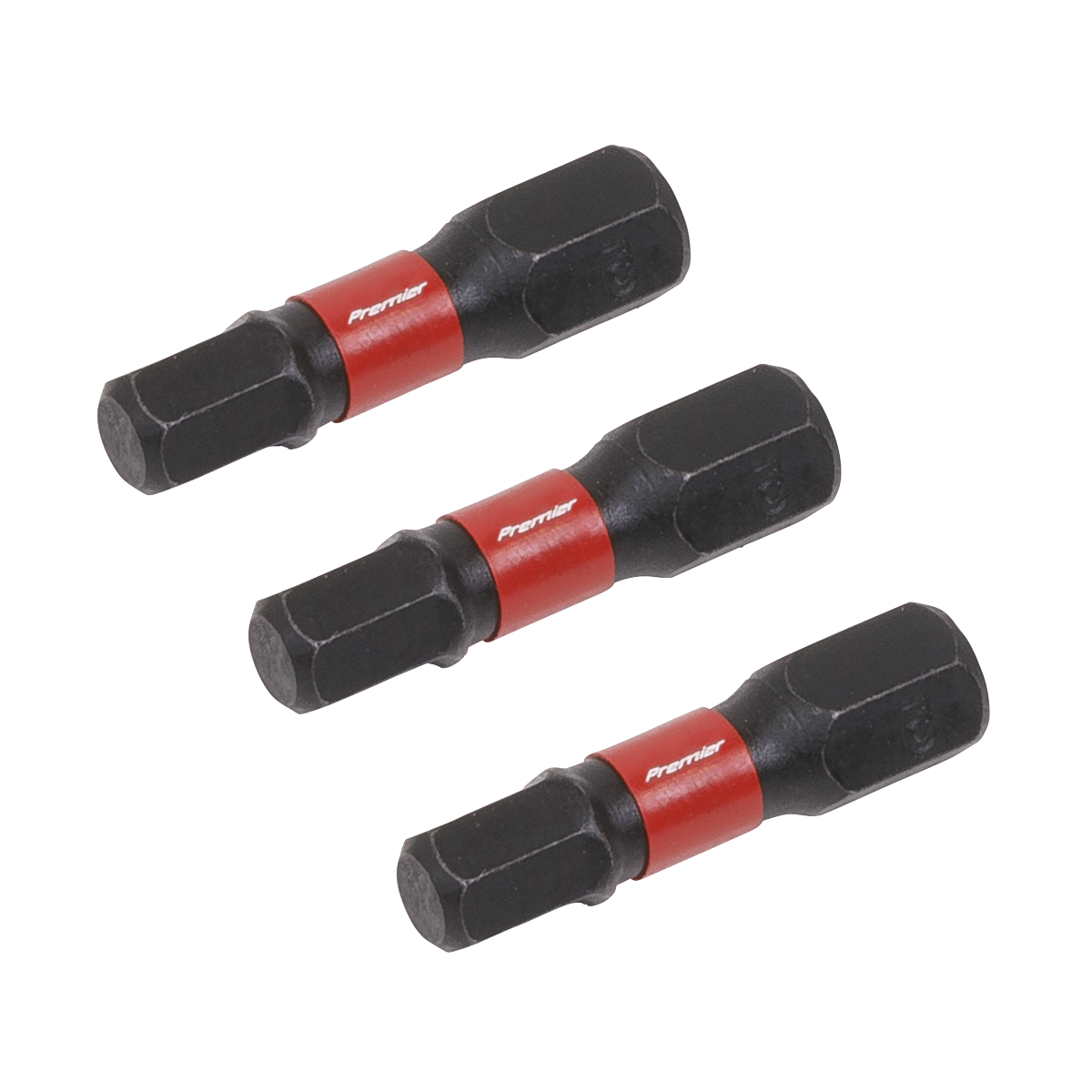 Sealey Hex 5mm Impact Power Tool Bits Forged From S2 Steel 25mm 3 Pieces AK8213