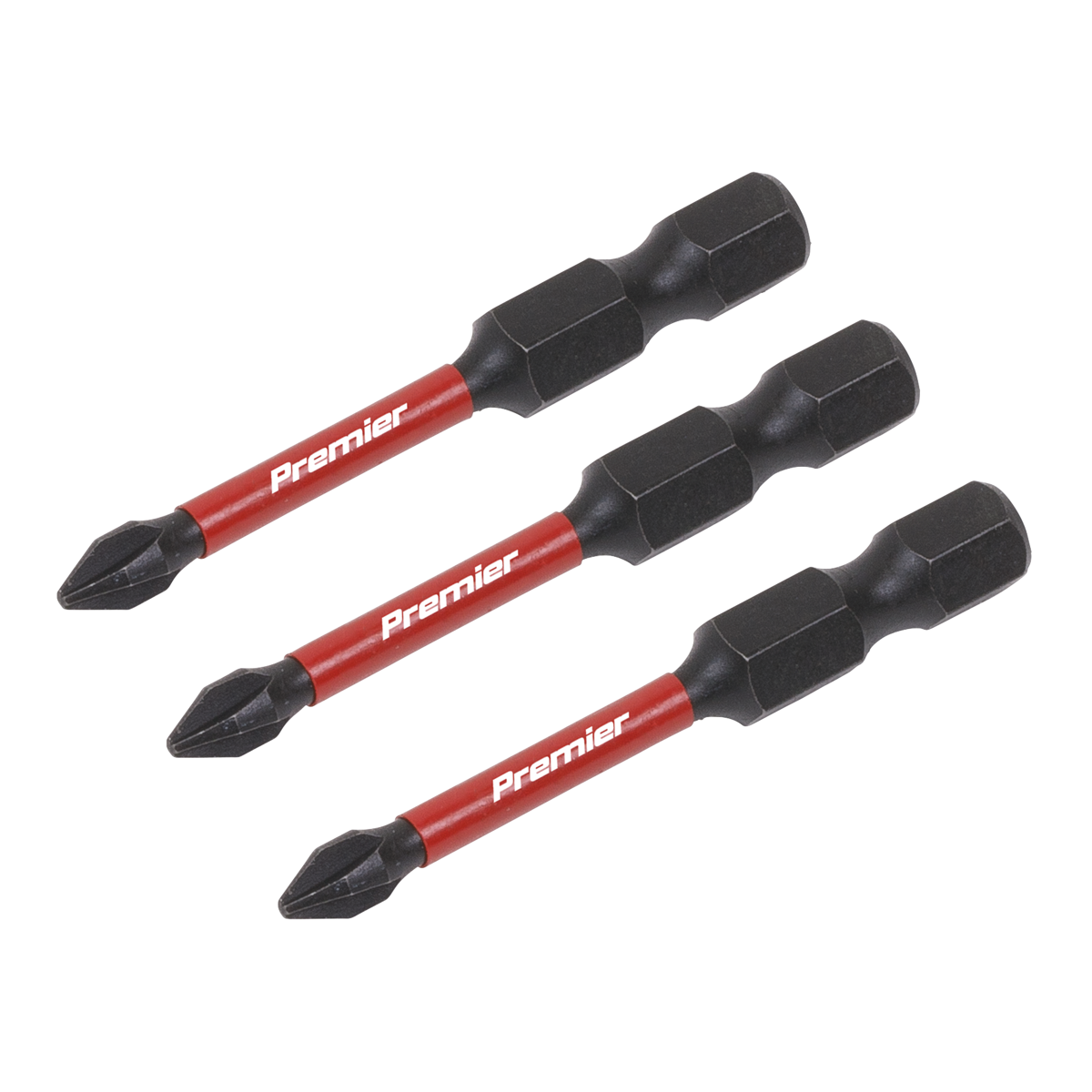 Sealey Phillips #1 Impact Power Tool Bits Forged From S2 Steel 50mm 3 Pcs AK8229
