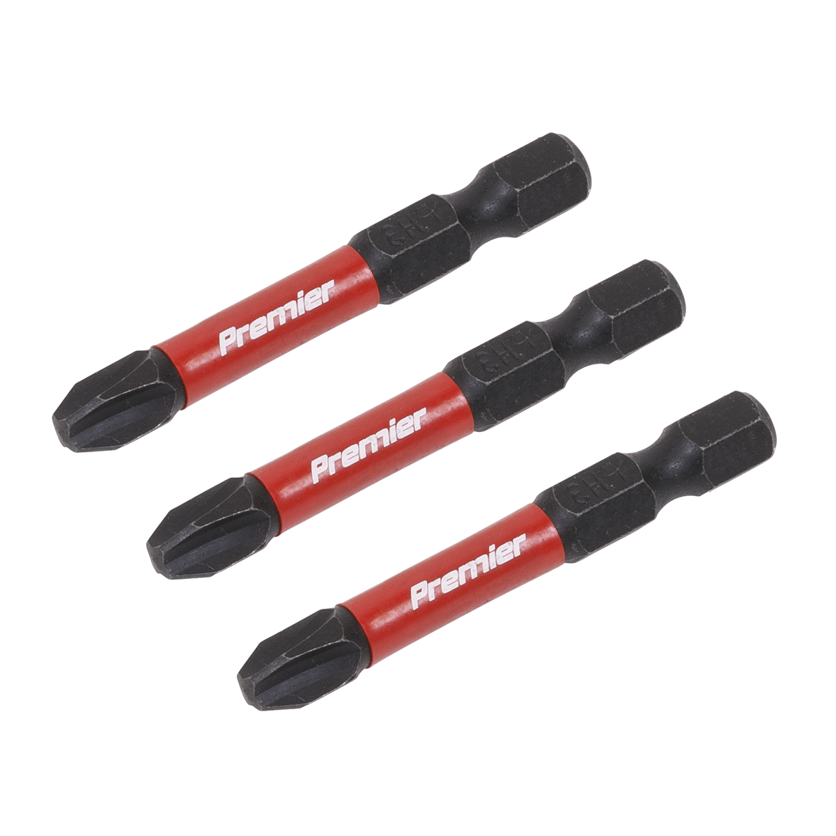Sealey Phillips #3 Impact Power Tool Bits Forged From S2 Steel 50mm 3 Pcs AK8231